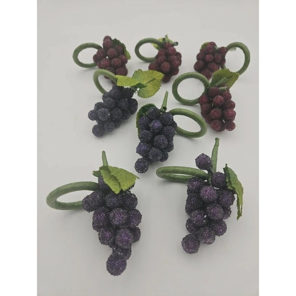 Napkin holders Berry Fruit Holiday Dining Decor Set of 8